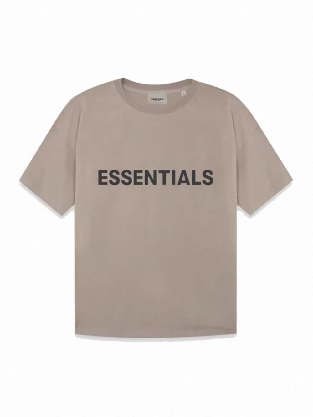 Fear of God Essentials Men’s/Unisex Oversized Logo T‑Shirt -Taupe